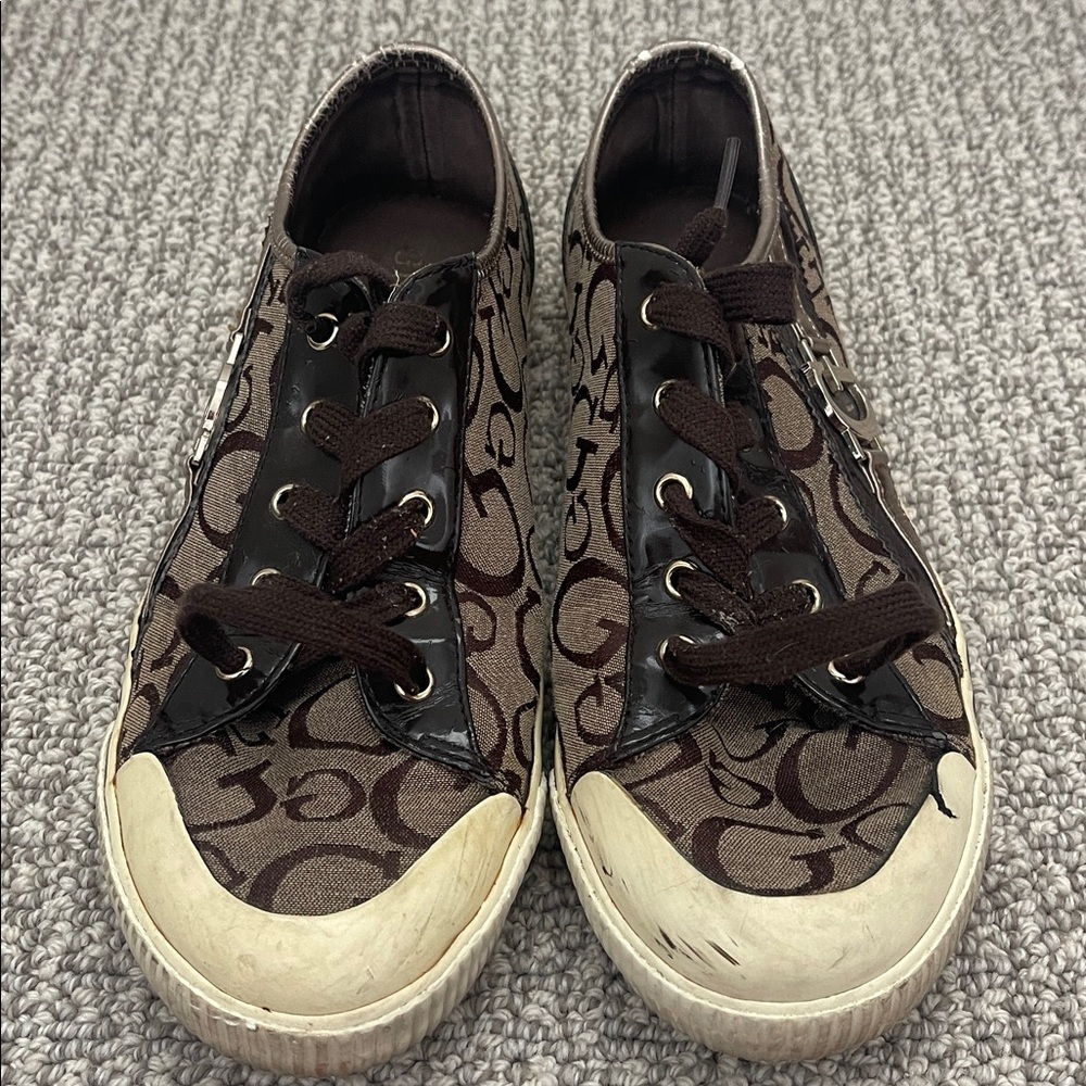 Guess Sneakers Women’s Brown & Tan Logo